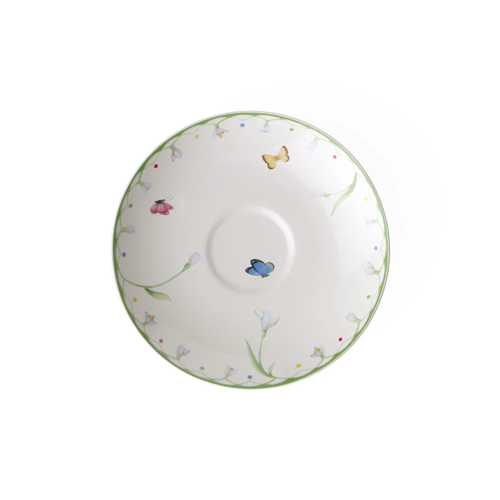 Colourful Spring Saucer coffee cup 12-Premium Porcelain 15x15x2-5cm