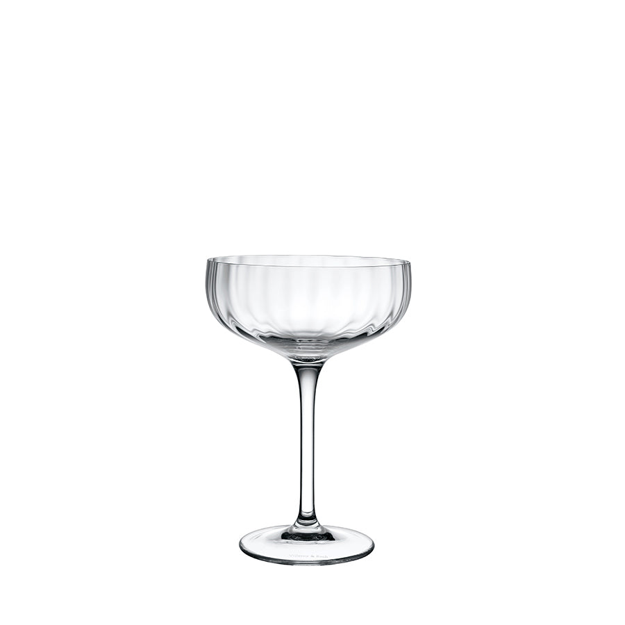 ROSE GARDEN CHAMPAGNE COUPE SET 4 PCS 20-CRYSTAL GLASS