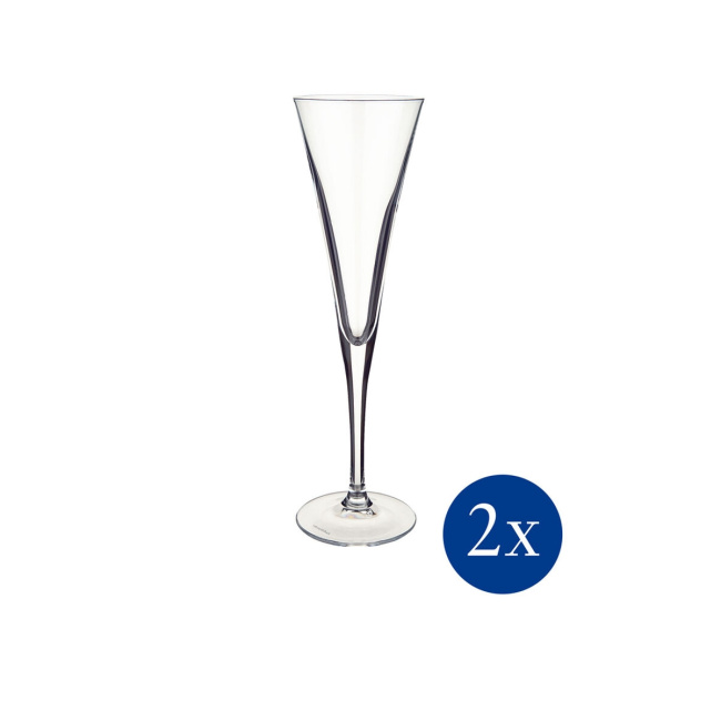 PURISMO SPECIALS CHAMPAGNE FLUTE SET 2PCS 20 CRYSTAL 24 5CM