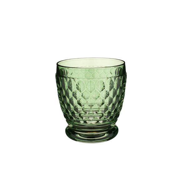 BOSTON COLOURED TUMBLER GREEN 20-CRYSTAL SET 4PCS