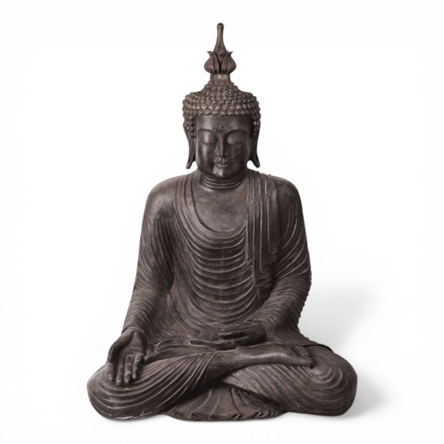 MAGBA - BUDHA IN RESIN 90 BRONZE ANTIC