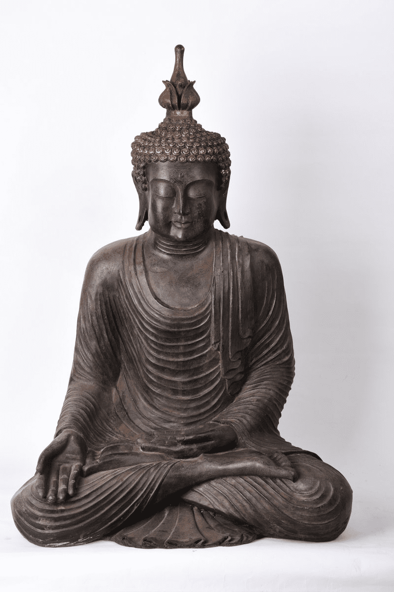 MAGBA - BUDHA IN RESIN 90 BRONZE ANTIC