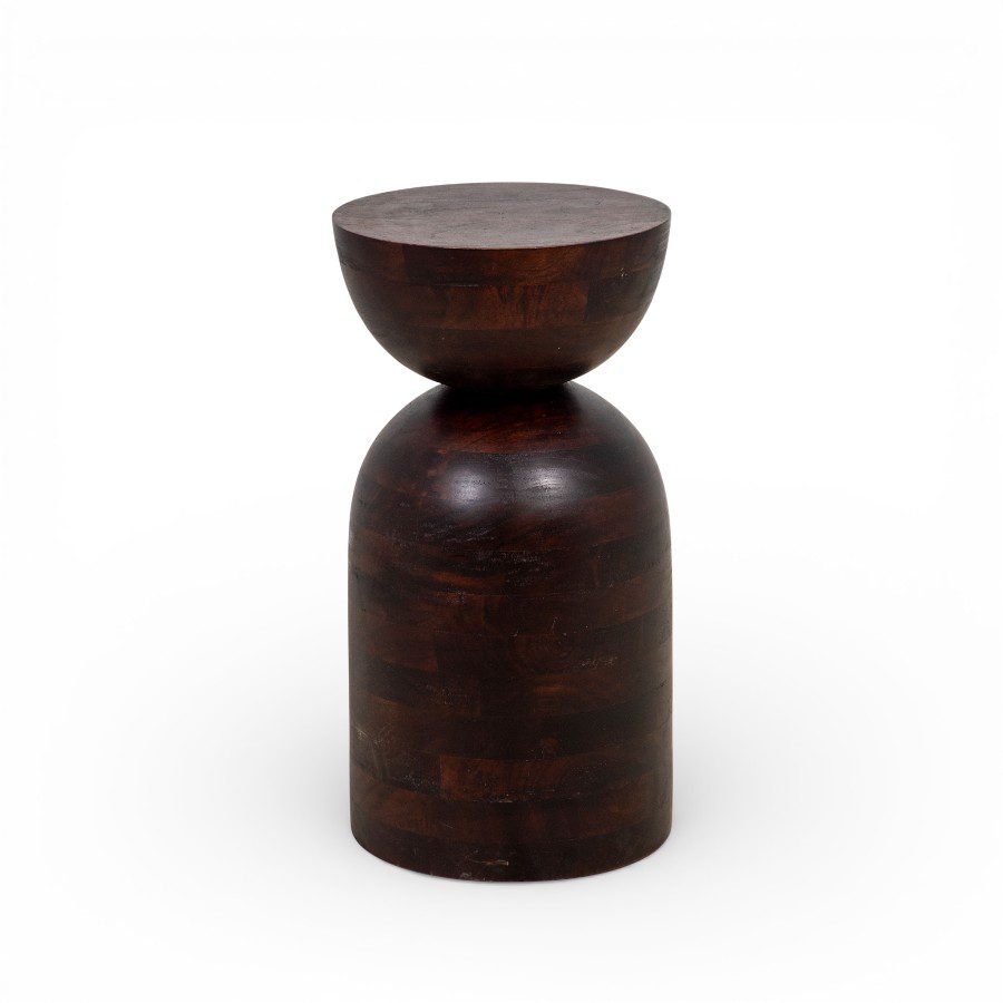 FARIDABAD - SIDE TABLE WOOD BLACK D30H60