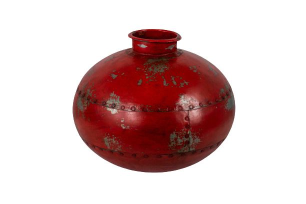 ALGAE - POT WATER COLOURED RED D35 X H27 CM