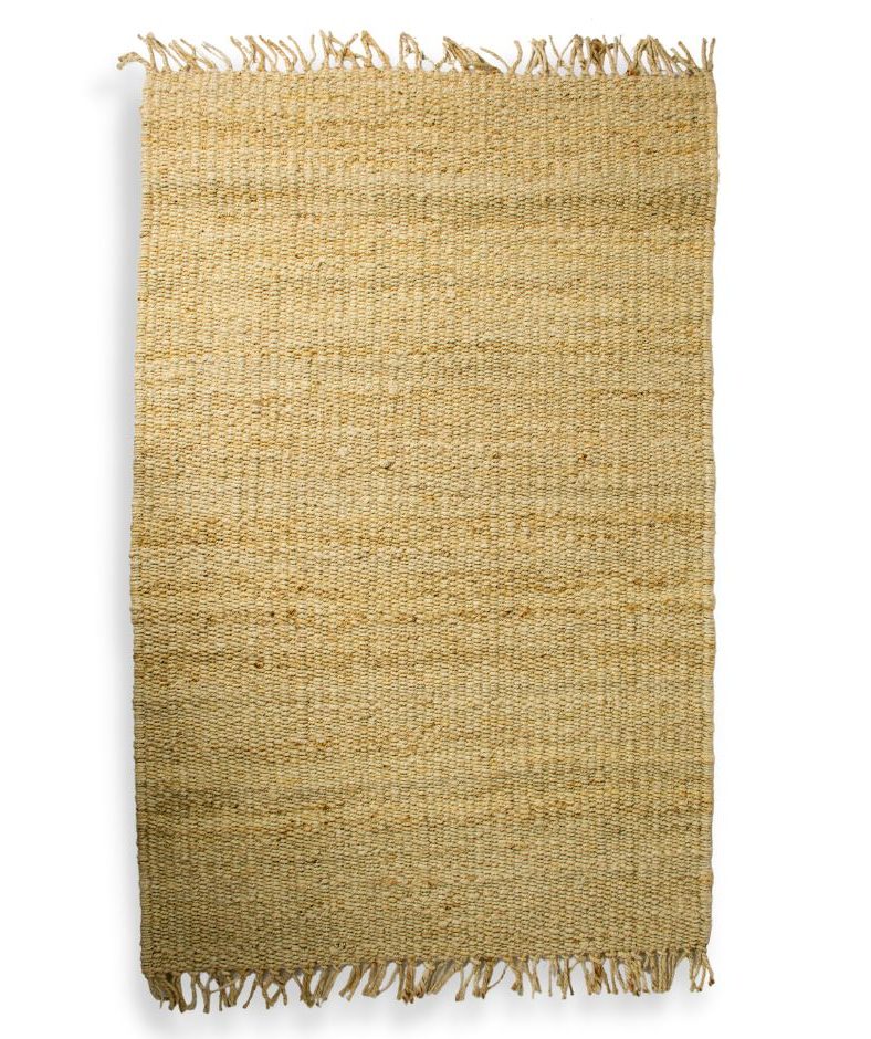 SLOANE - RUG JUTE BLEACH WITH FRINGES 200 X 300 CM