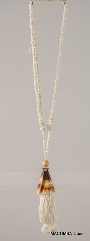 TASSEL CURTAIN CONE BROWN SHELL