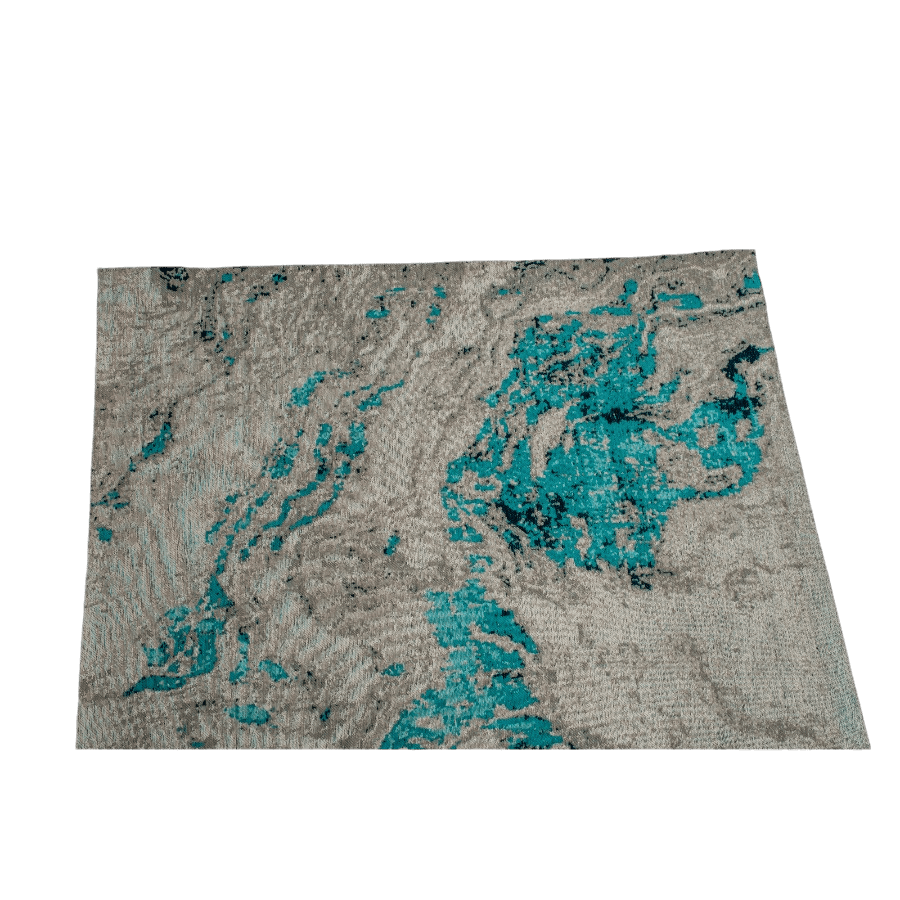 TANGAIL - RUG COTTON GREY TEAL 160X230