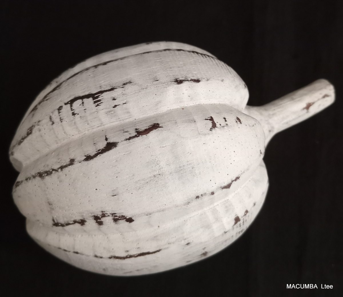 FRUIT PUMPKIN MEDIUM WHITE WASH WOOD