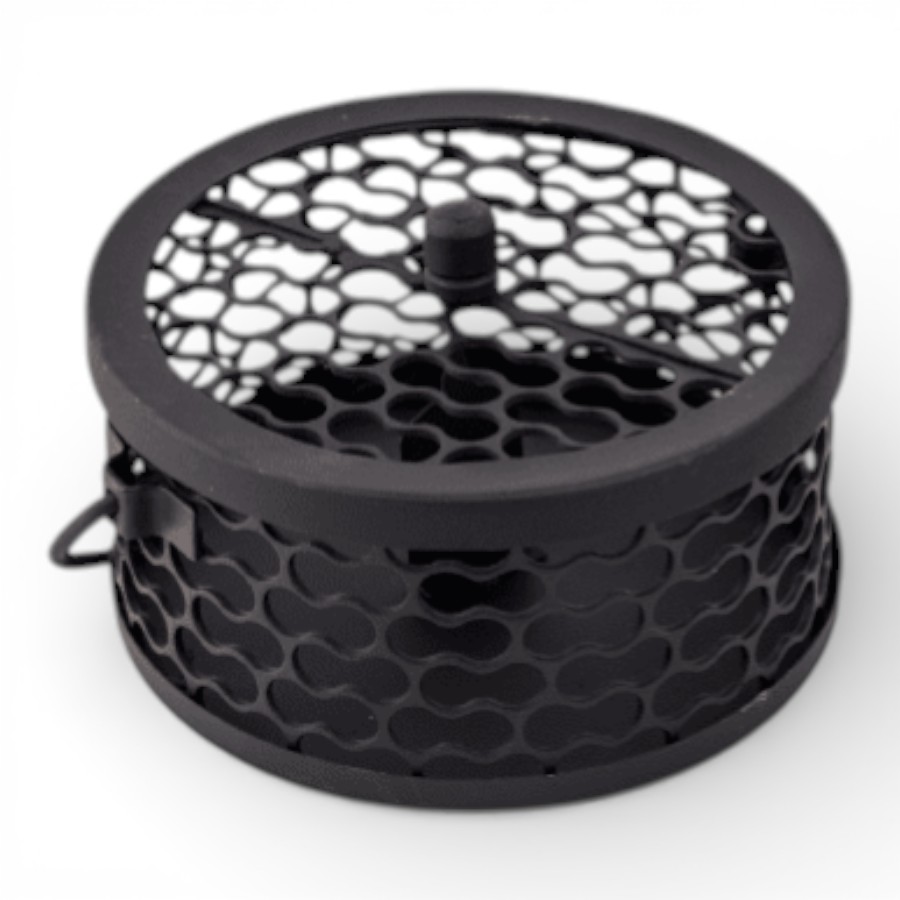 MACAO - MOSQUITO COIL HOLDER IRON BRASS ANTIQUE