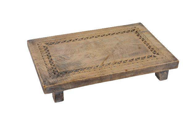 ALIETTE - TRAY WOOD RECTANGULAR 44L X 28W X 7H CM