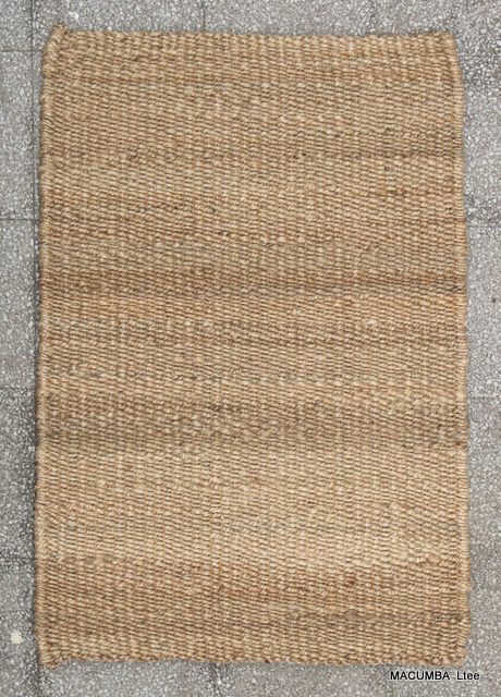 MANI - RUG JUTE PANJA WEAVE WITH TUCKING NATURAL 90X60