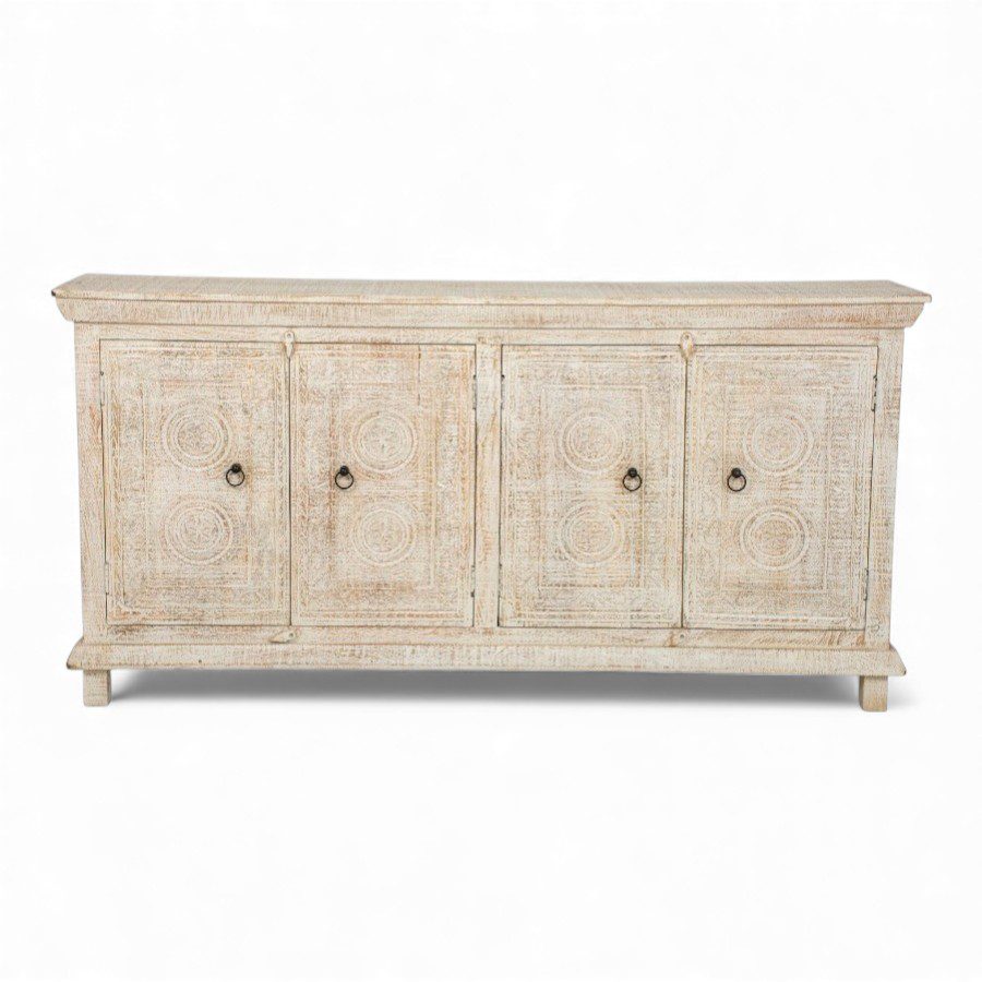 JAMNAGAR - SIDEBOARD WOOD BLEACH 180X40XH90