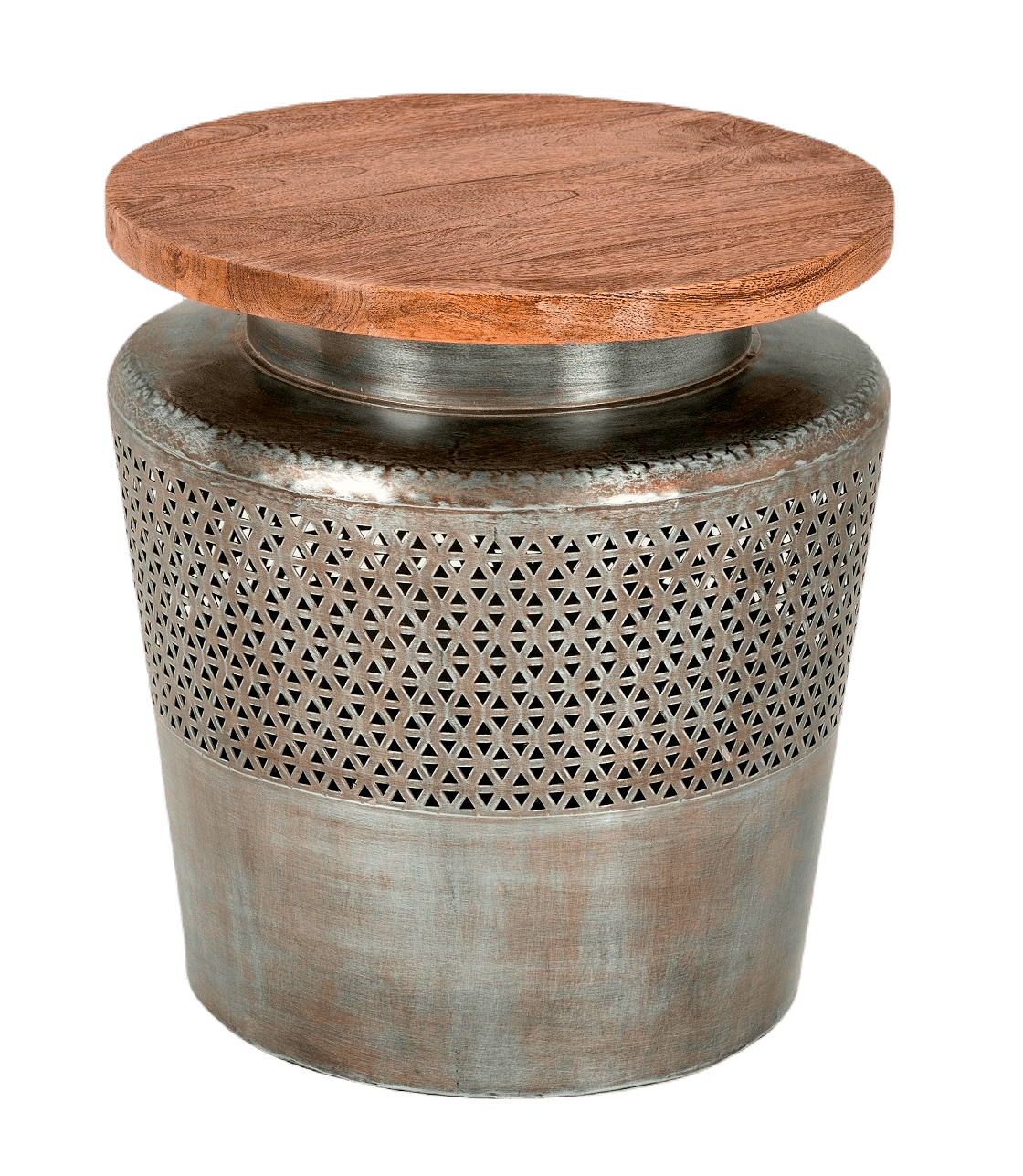 EROOR - SIDE TABLE METAL WITH WOODEN TOP D43 X H 46 CM