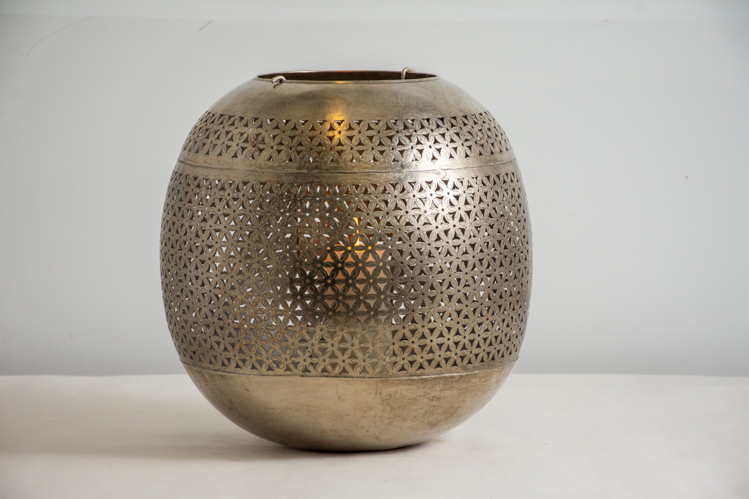 FLORE - CANDLE HOLDER STEEL D 35 X H 36 CM