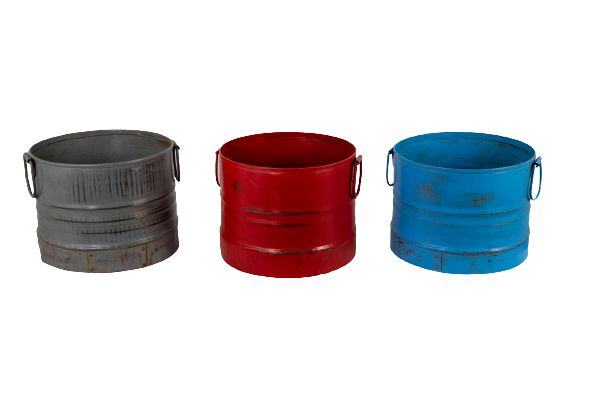 ALEXANDRIE - PLANTER IRON PAINTED D28 X H23 CM