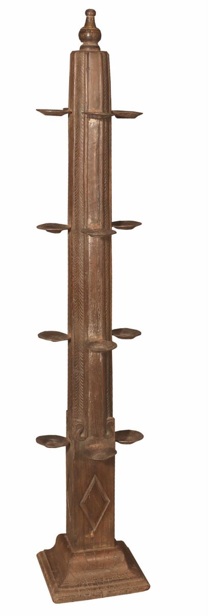 ORTIE - CANDLE HOLDER WOOD D 28 X H 160 CM