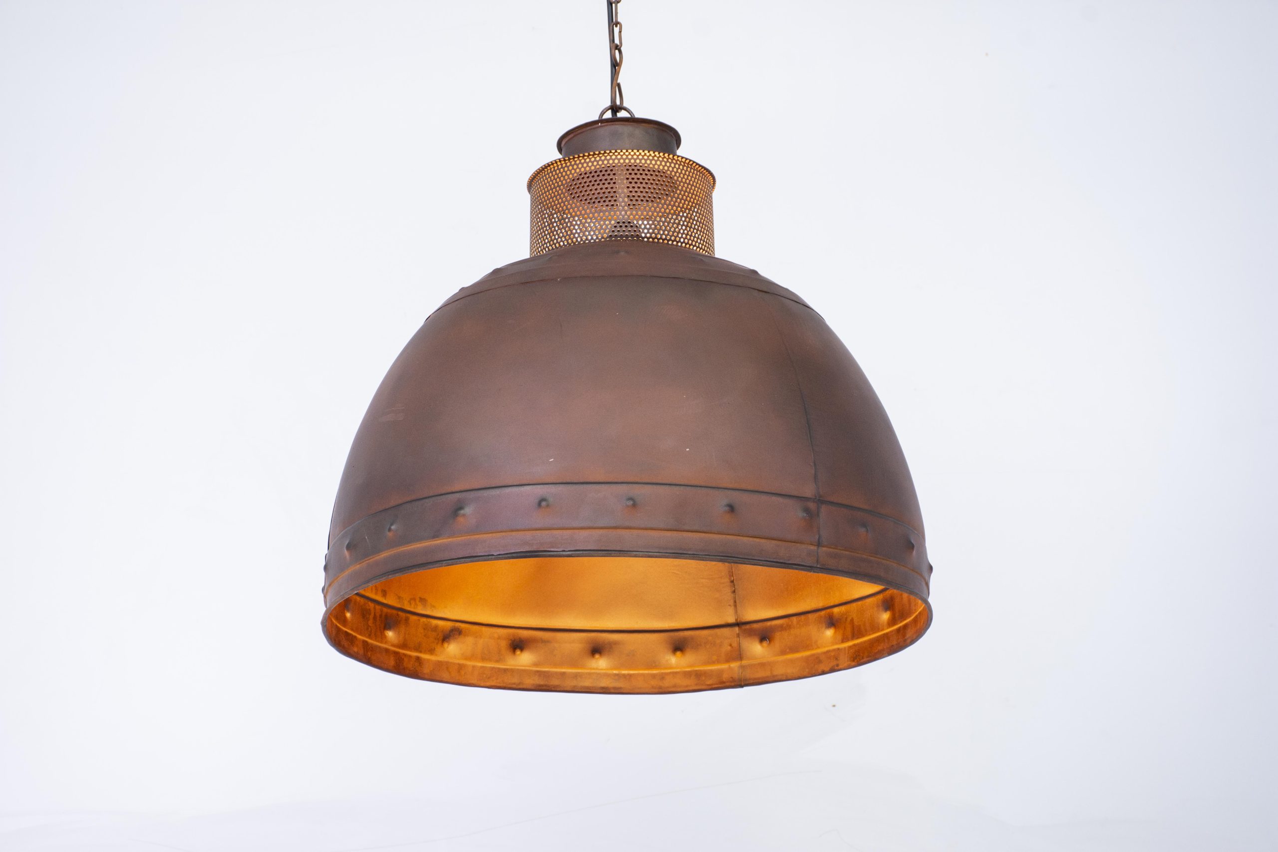 MANISA - PENDANT LIGHT METAL ANTIC RUST D 55 X H 50 CM