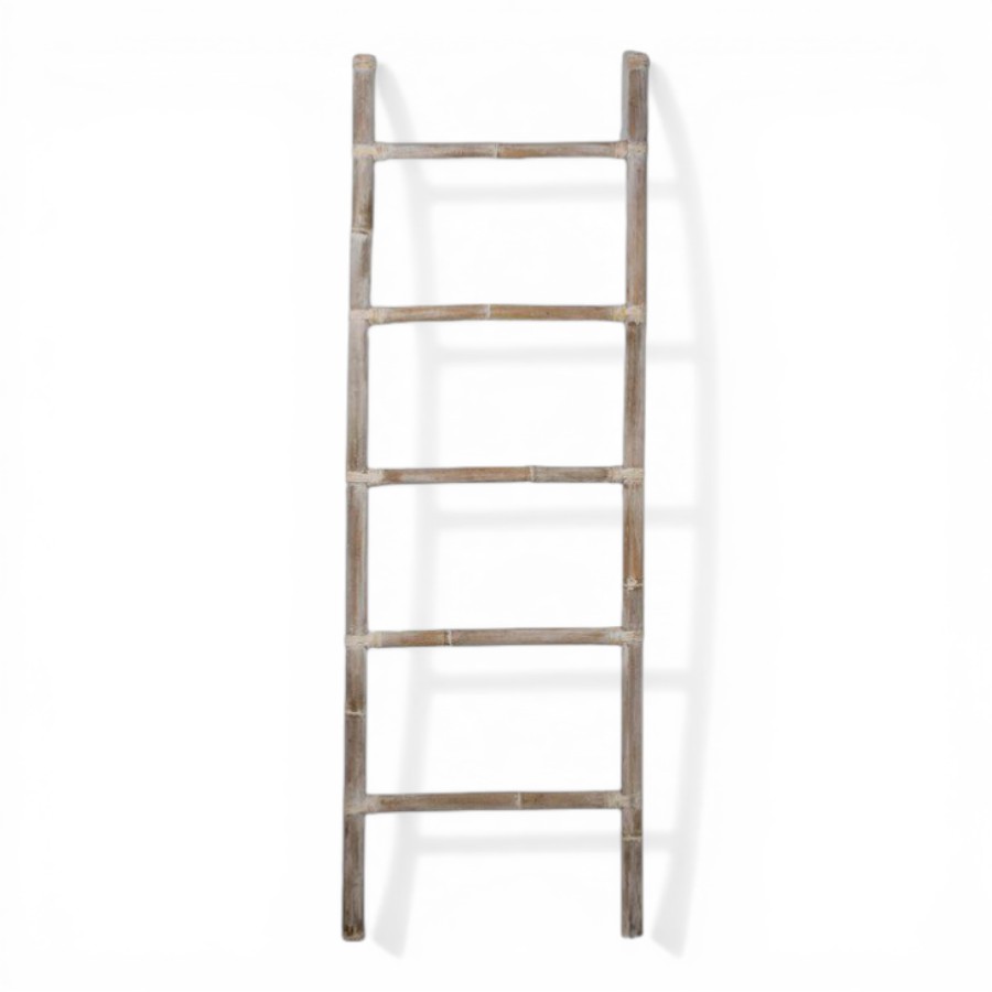 SIMBA - LADDER BAMBOO WHITE WASH 180 X 60 CM