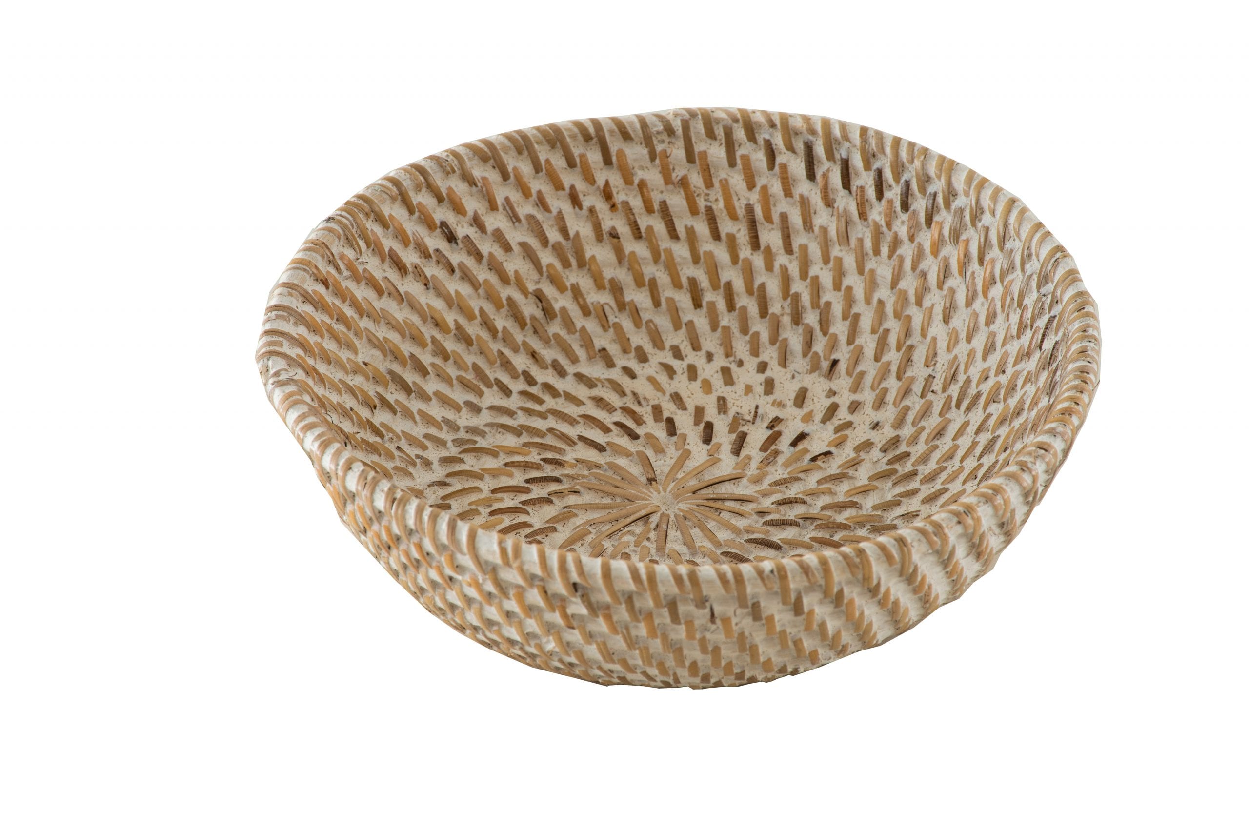 BASKET RATTAN ROUND NATURAL D24 X H8 - BURNET