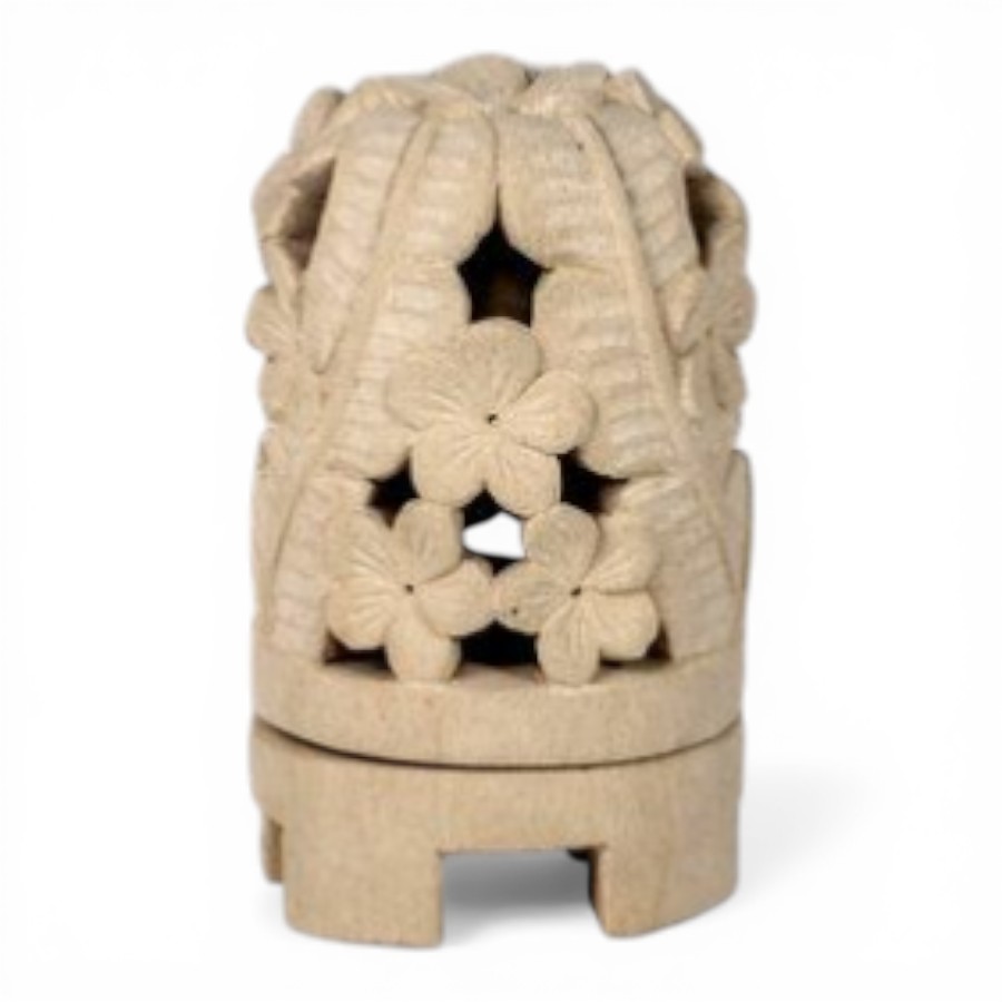 LOVA - LANTERN WHITE STONE 17 CM