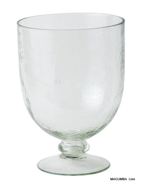 MYSORE - CANDLE HOLDER HAMMERED GLASS 21