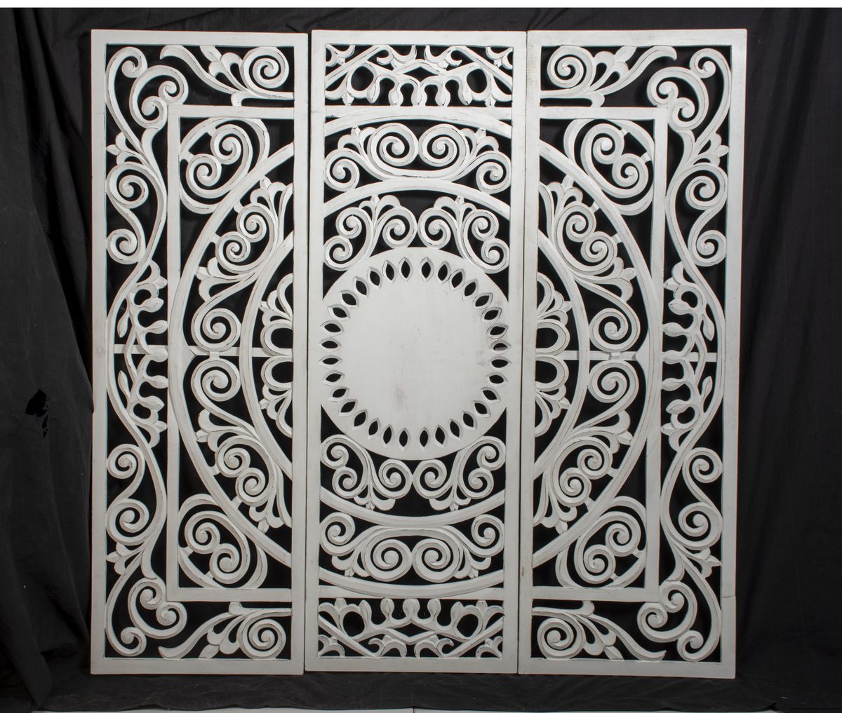 COLIMA - WALL PANEL WOOD WHITE JAPANESE 140 X 140 CM