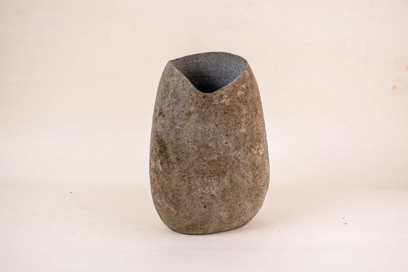 ALPHA - VASE STONE H 28 CM