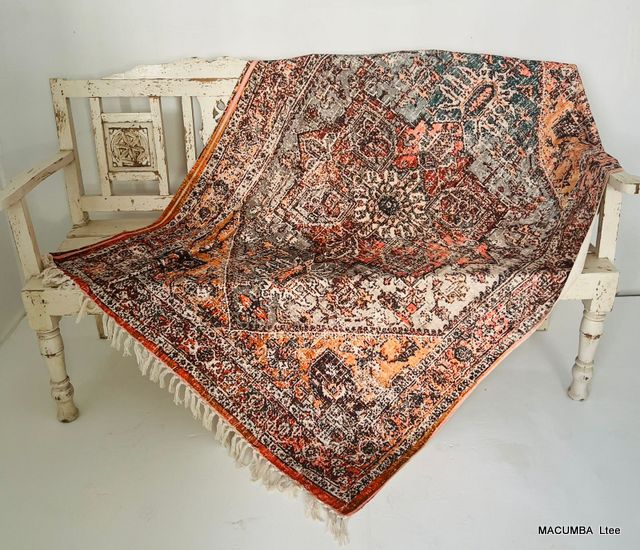 KHUDI - THROW COTTON DIGITAL PRINT 130X175