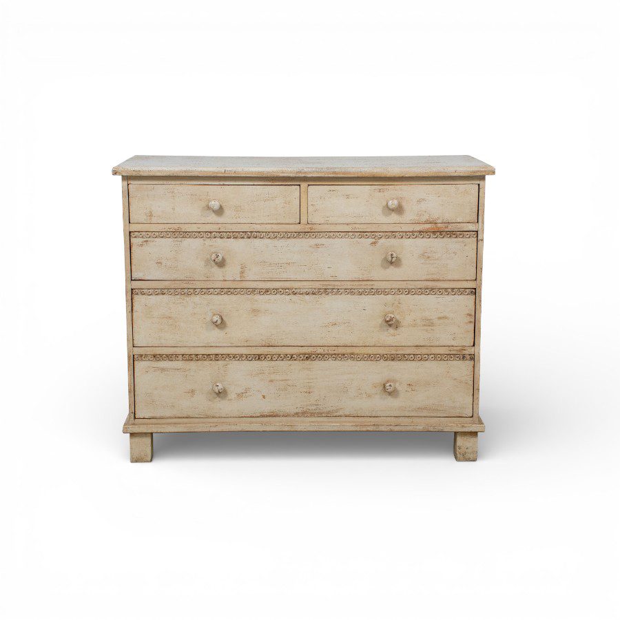 KOTA - SIDEBOARD WHITE 5 DRAWERS WOOD 105X45XH86