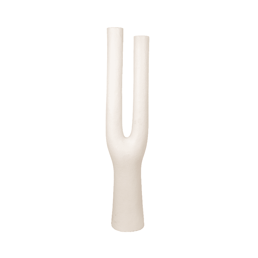 MANI - VASE DECO POHON FIBER CEMENT WHITE 39X25XH180