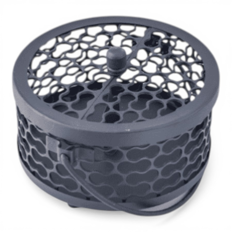 FICUS - MOSQUITO COIL HOLDER METAL ROUND HOLDER BIG HOLE D15 H 7 CM