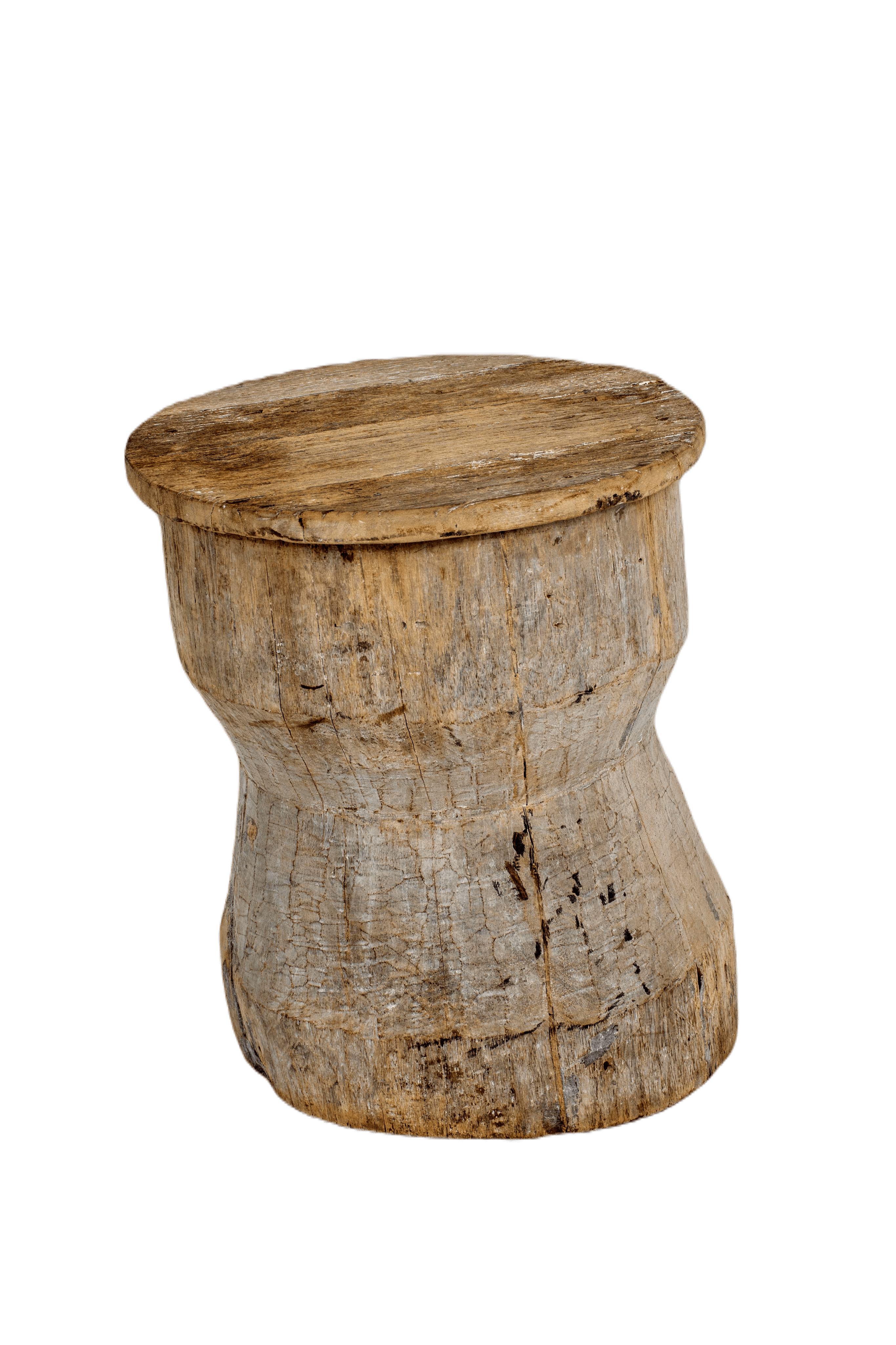 BRISA - STOOL OKHLI WOOD D 64 X H 50 CM