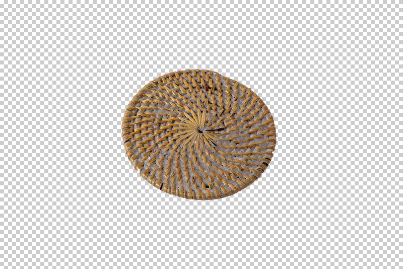 ELIZIA - COASTER RATTAN D10 GREY