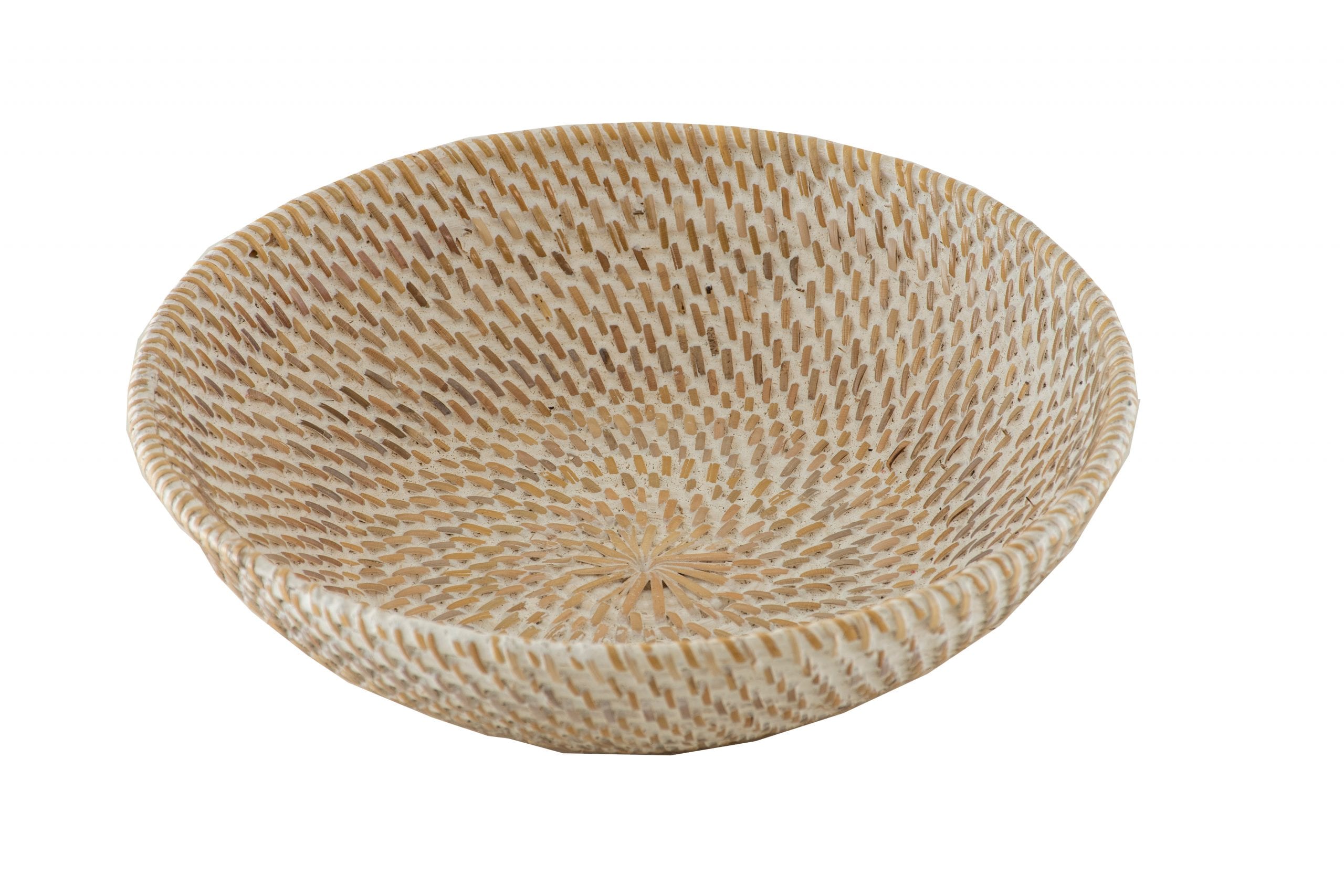 AWKA - BOWL RATTAN SMALL WHITE D20