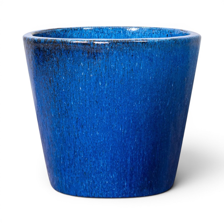 PLANTER WELLAND GLAZED BLUE SMALL D30H25