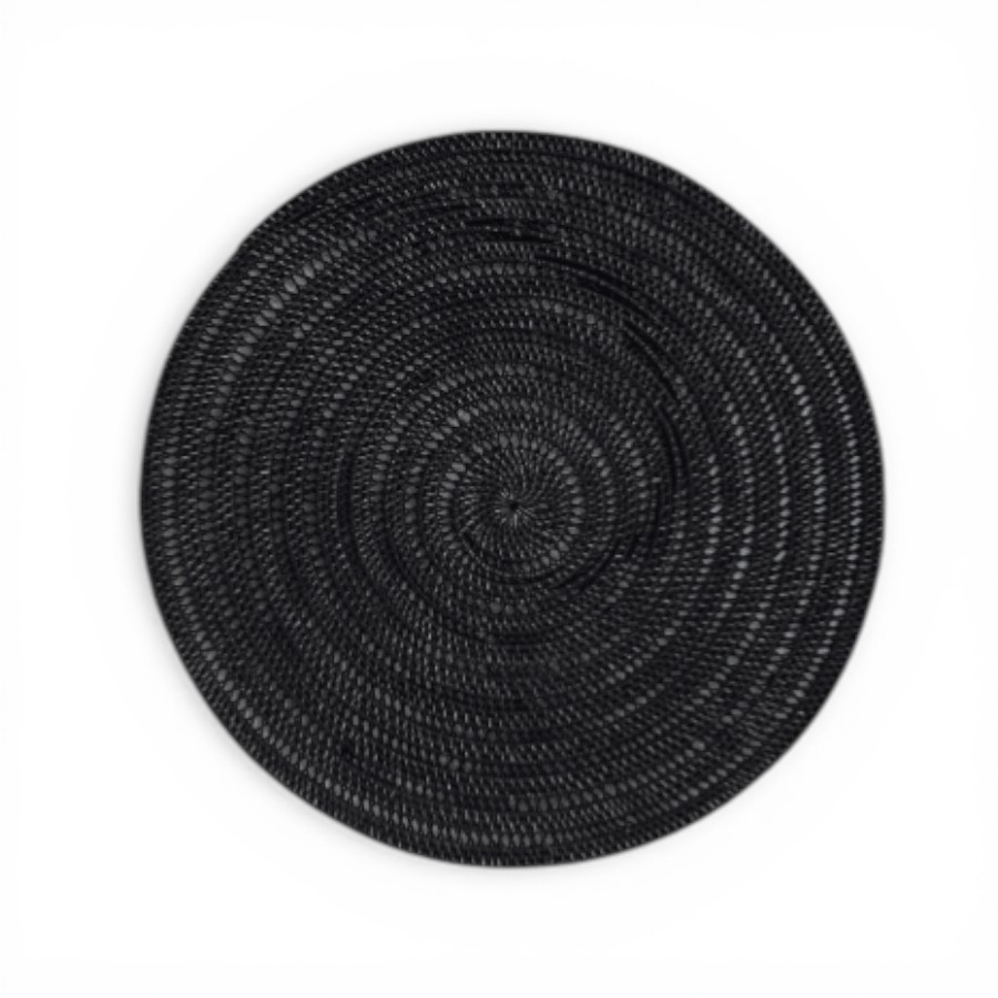 IPE - WALL DECO RATTAN BLACK D60