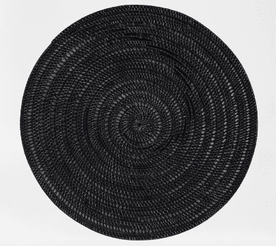 IPE - WALL DECO RATTAN BLACK D60