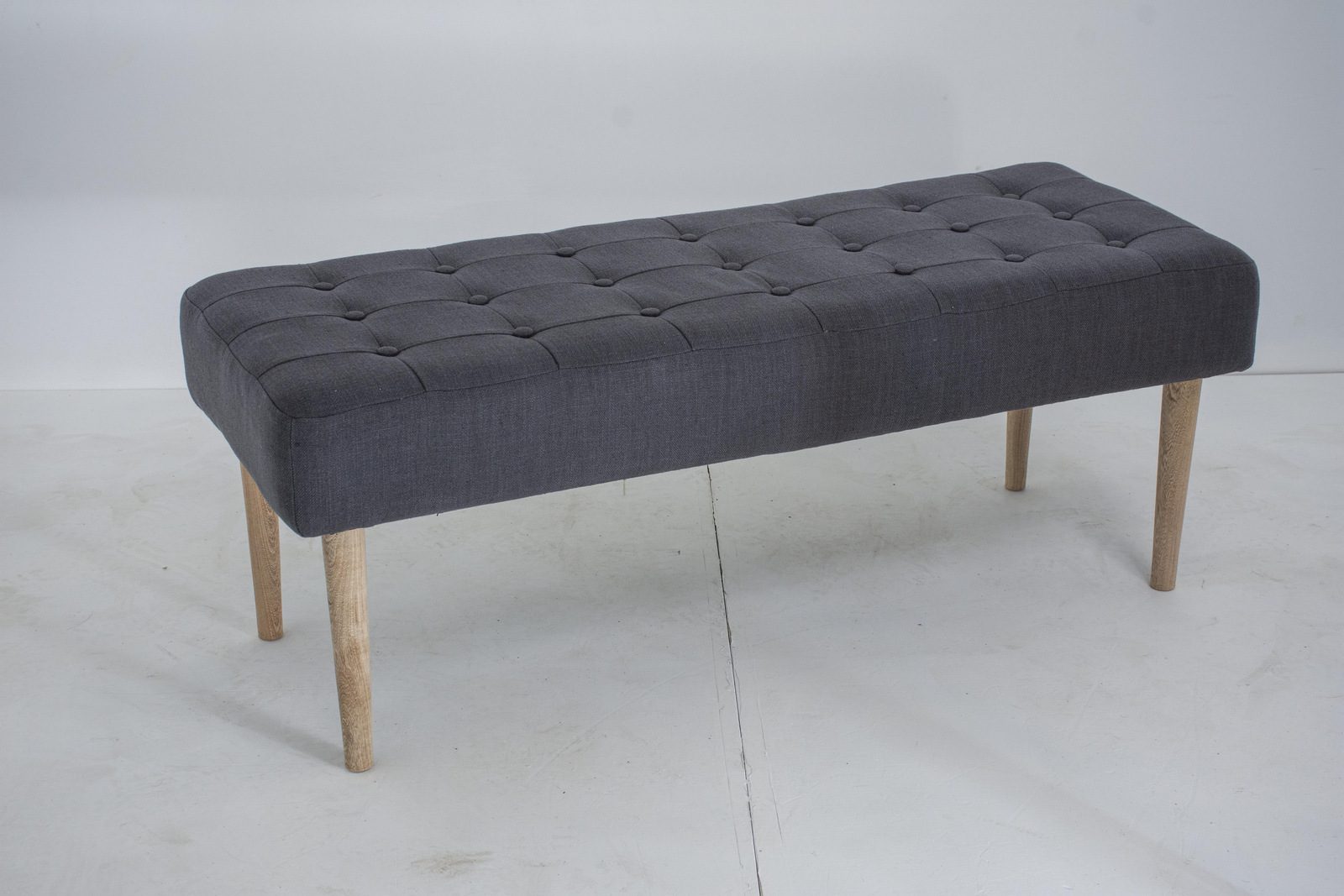 TURIA - BENCH UPHOSLSTERED GREY 20 X 43 X H 45 CM