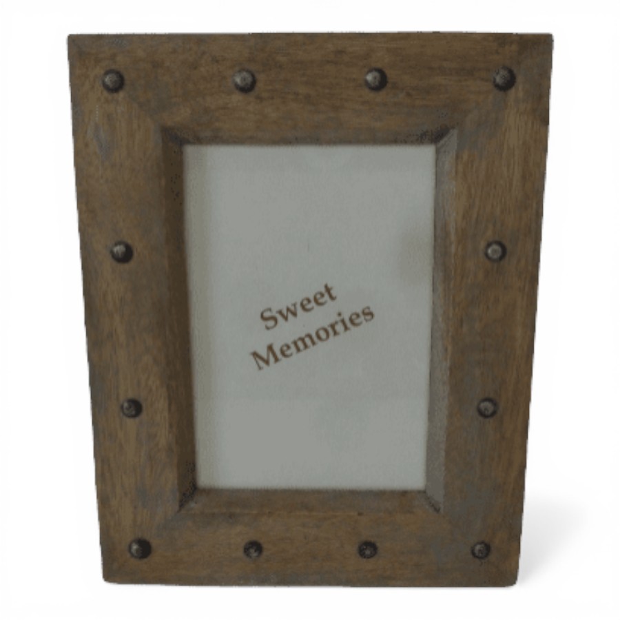 CHERTHALA - PICTURE FRAME ANTIK WOOD 25 X 19 CM