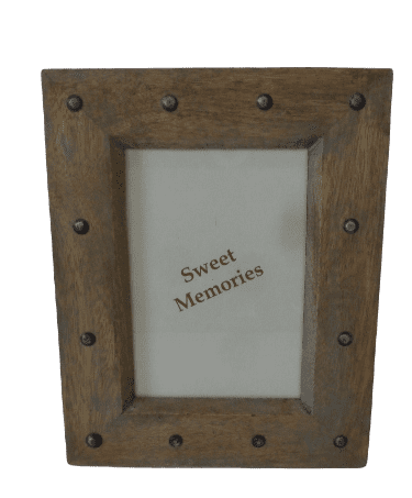 CHERTHALA - PICTURE FRAME ANTIK WOOD 25 X 19 CM