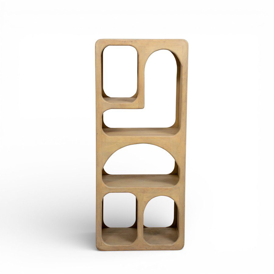 DIYA - BOOKSHELF BLEACH WOOD 55X35XH129