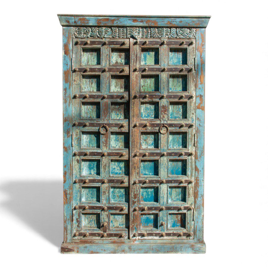 SANJAY - CABINET ALMIRAH WOOD BLUE120X50XH189