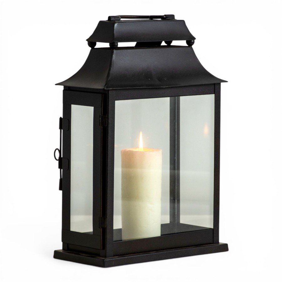 LINDQUIST - LANTERN IRON BLACK 26 X 13 X H 38 CM