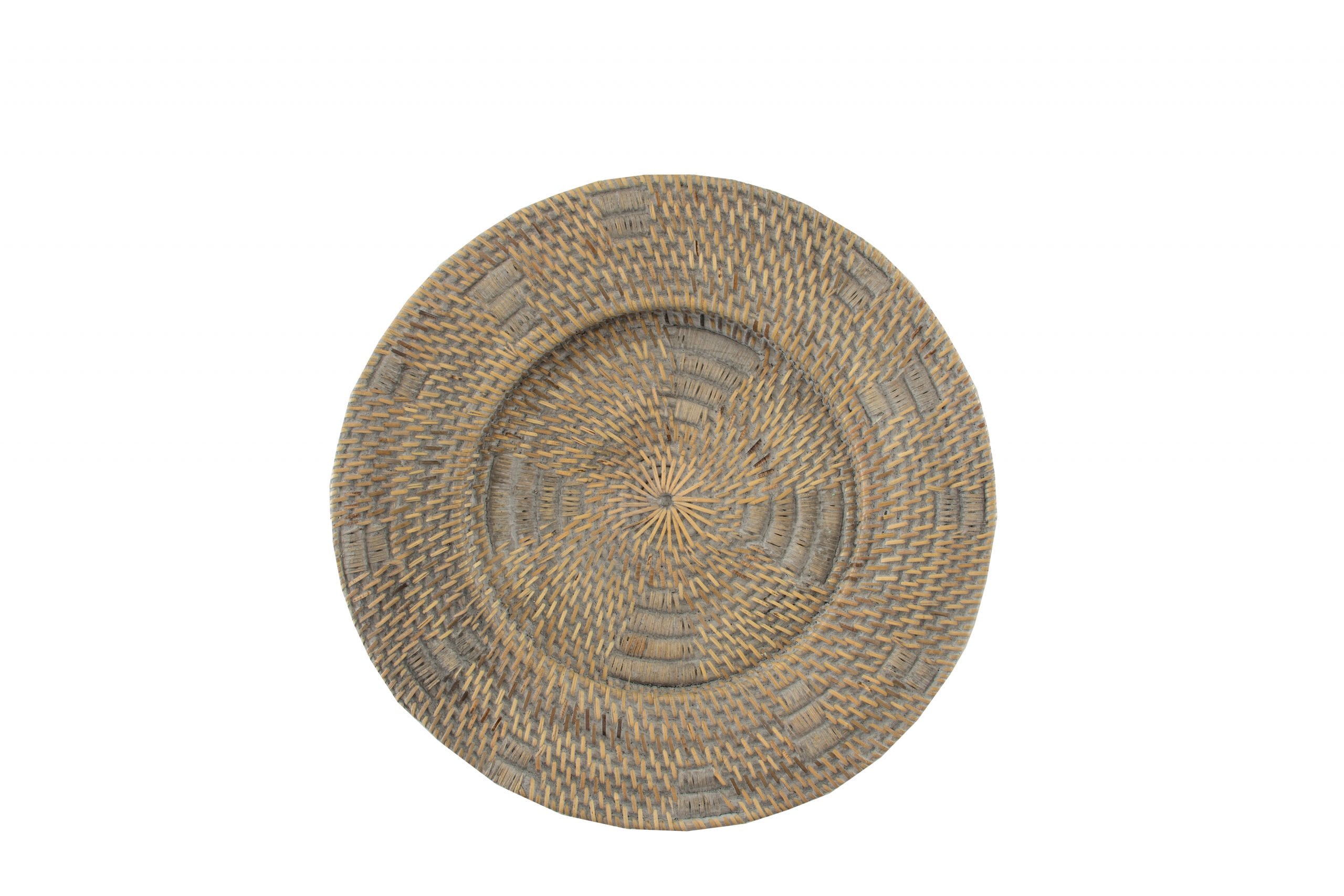 CELESTE - WALL DECO RATTAN ROUND GREY D40