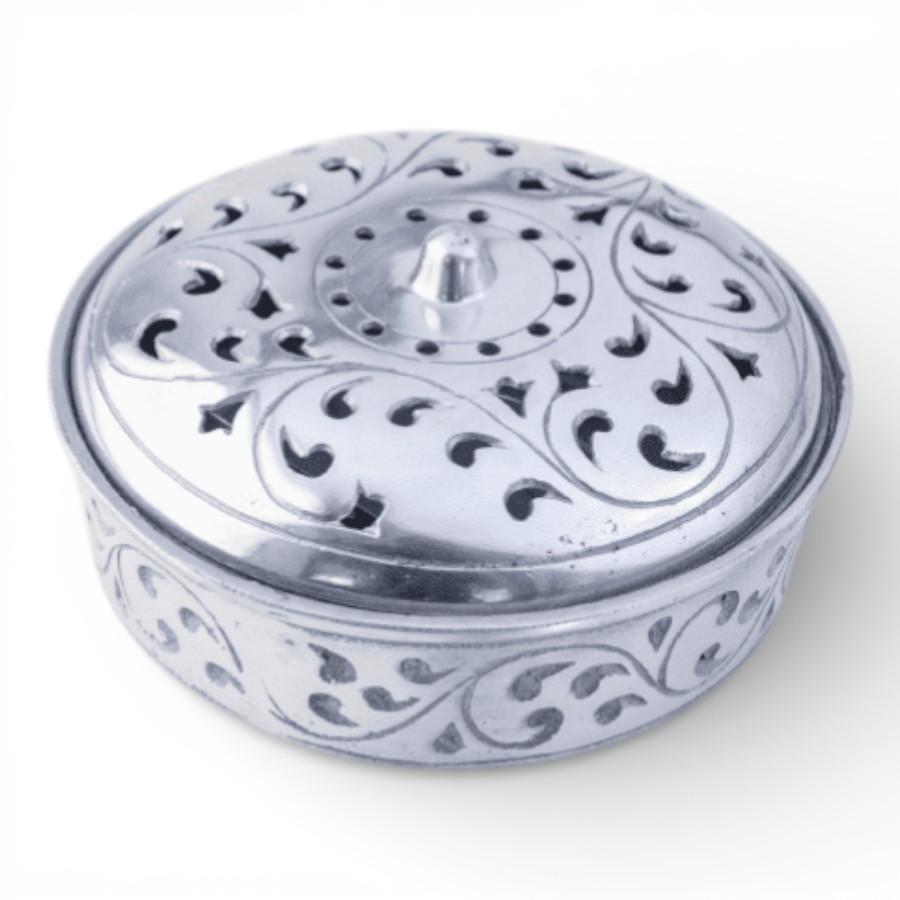 PERSEA  - MOSQUITO COIL HOLDER METAL ROUND NATURAL