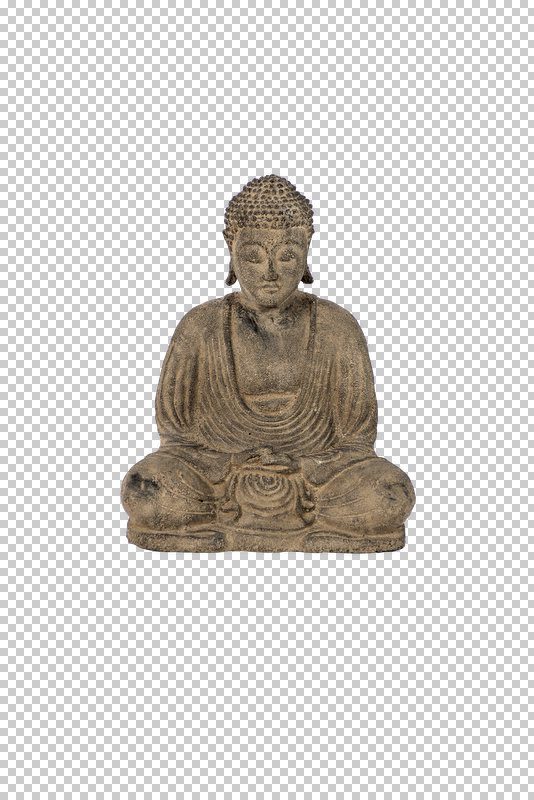 COLETTE - BUDHA MEDITATION BURGA STONE STATUE 20 CM