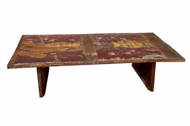 GAMA - COFFEE TABLE W -  HAND PAINTING 173 X 76 X H 42 CM