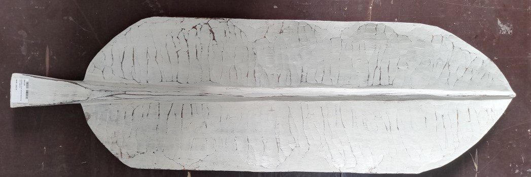 BANANA LEAF WHITE WOOD 80