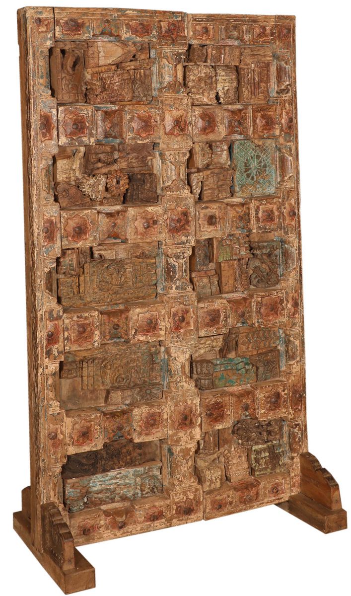 LIBREVILLE - PANEL WOOD ON STAND 99 X H 177 CM