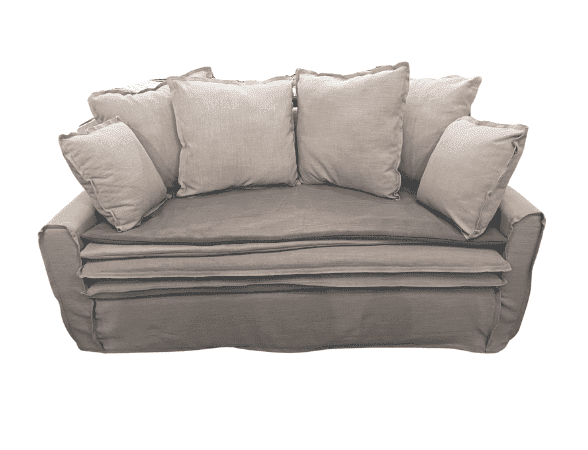 SOFIA - SOFA LIGHT GREY 2 SEATERS 160 X 90 X H75 CM